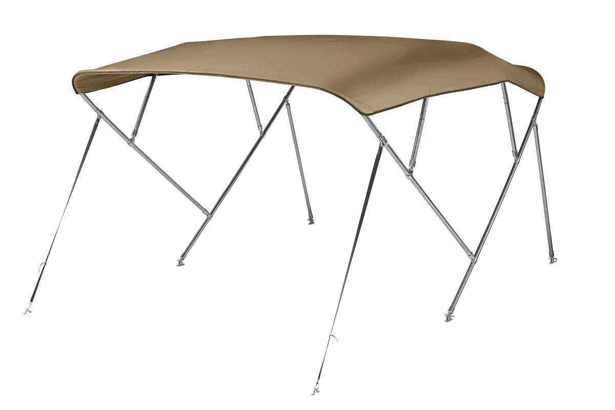 NALUX  RVS Biminitop 4 bogen - Hoogte 117 cm -Breedte 215-228 cm