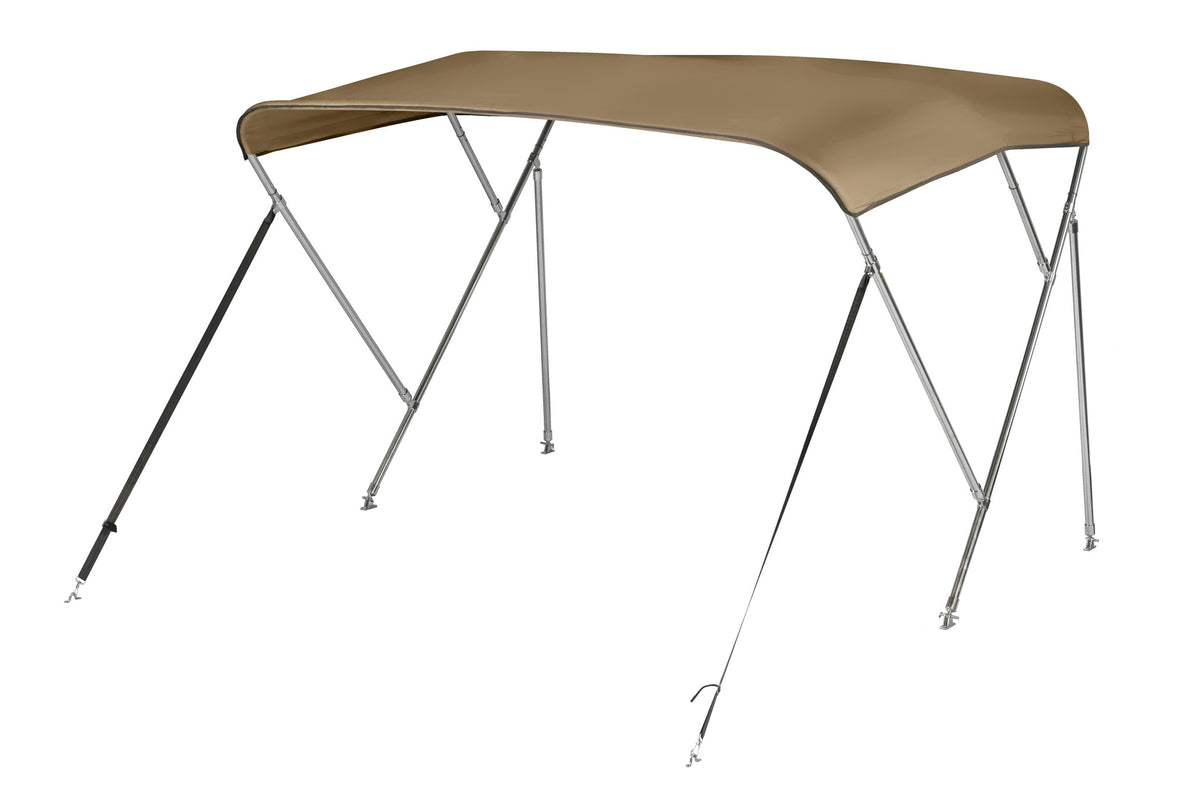 NALUX  RVS Biminitop 3 bogen - Hoogte 137 cm -Breedte 246-261 cm