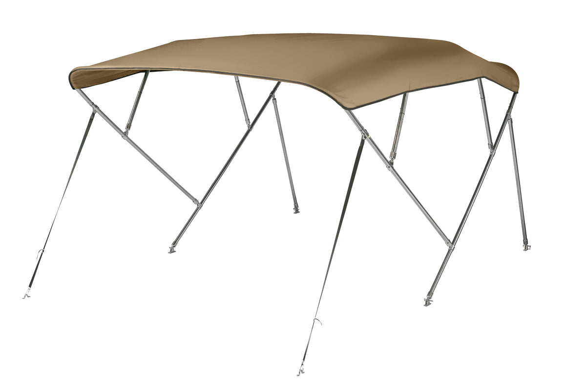 NALUX  RVS Biminitop 4 bogen - Hoogte 137 cm -Breedte 170-182 cm
