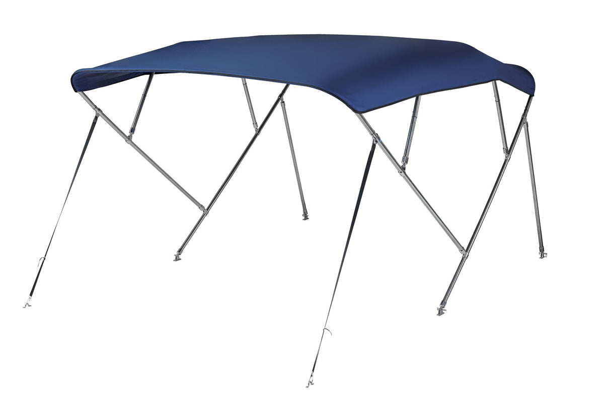 NALUX  RVS Biminitop 4 bogen - Hoogte 137 cm -Breedte 155-169 cm