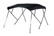 NALUX Biminitop 4  bogen zwart frame- Hoogte 117 cm -Breedte 170-182 cm