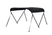 NALUX Biminitop 2 bogen zwart frame- Hoogte 110 cm -Breedte 110-130 cm
